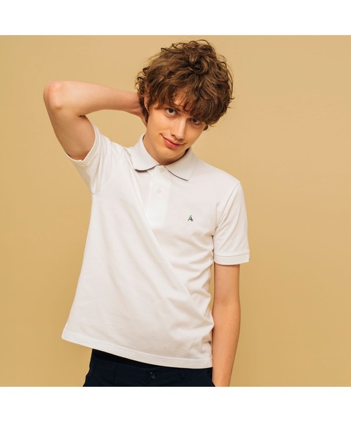 AIGLE（エーグル）の「吸水速乾 エーグル ロゴ ポロシャツ（ポロシャツ・メンズ・ダークネイビー/ヘザーグレー/レッド/ホワイト/グリーン・LL/M/L/S）」の2枚目の写真
