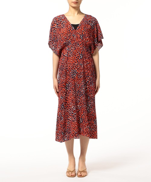 最短即日発送可 の セール ワンピース Estnation ワンピース ダルメシアンプリントワンピース ワンピース Estnation エストネーション のファッション激安直営店の