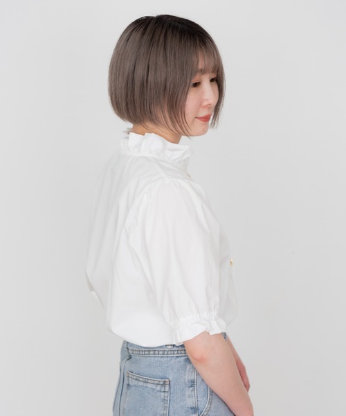 Clice de Paris（クリシェドゥパリス）の「いろいろボタンブラウス（シャツ/ブラウス・レディース・オフホワイト/ブラック・FREE）」の18枚目の写真