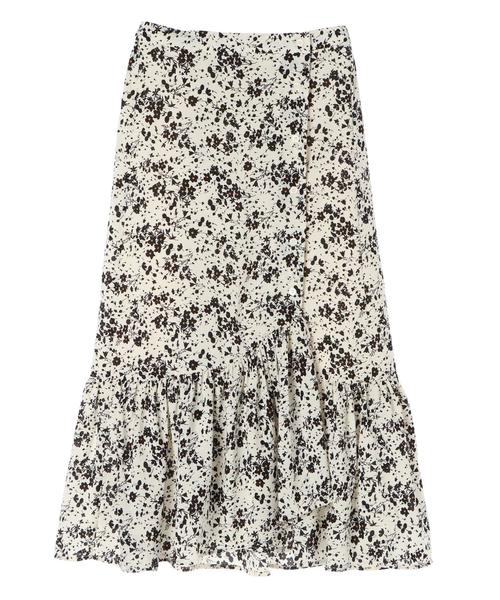 AMERICAN HOLIC(アメリカンホリック)の「前釦ティアードスカート *(スカート・レディース・その他14/アイボリー/チャコールグレー・L/M)」の4枚目の写真