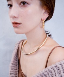 BOEMY | シンプルメタリックチョーカー(ネックレス)