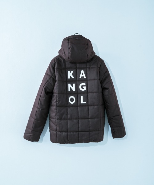 KANGOL(カンゴール)の「KANGOL 別注 2WAY 撥水エコダウンジャケット(ダウンジャケット/コート・メンズ・ブラック/ネイビー/グレー/カモフラージュ/ワイン/チャコール・S/M/L/XL)」の5枚目の写真