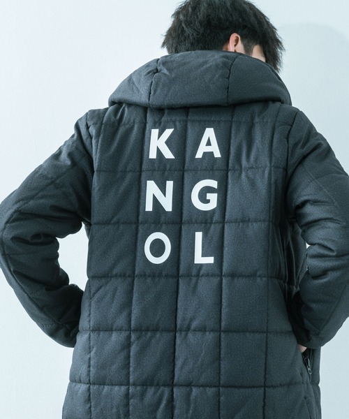 KANGOL(カンゴール)の「KANGOL 別注 2WAY 撥水エコダウンジャケット(ダウンジャケット/コート・メンズ・ブラック/ネイビー/グレー/カモフラージュ/ワイン/チャコール・S/M/L/XL)」の3枚目の写真