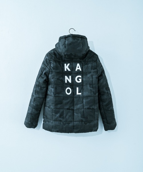 KANGOL(カンゴール)の「KANGOL 別注 2WAY 撥水エコダウンジャケット(ダウンジャケット/コート・メンズ・ブラック/ネイビー/グレー/カモフラージュ/ワイン/チャコール・S/M/L/XL)」の6枚目の写真