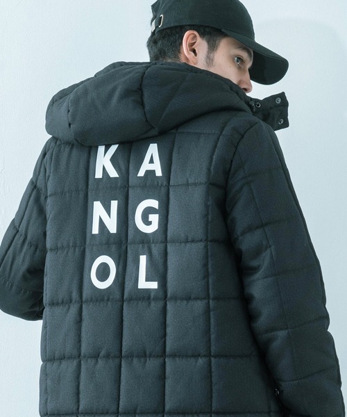 KANGOL(カンゴール)の「KANGOL 別注 2WAY 撥水エコダウンジャケット(ダウンジャケット/コート・メンズ・ブラック/ネイビー/グレー/カモフラージュ/ワイン/チャコール・S/M/L/XL)」の2枚目の写真