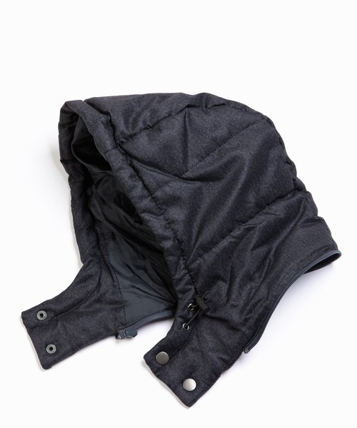 KANGOL(カンゴール)の「KANGOL 別注 2WAY 撥水エコダウンジャケット(ダウンジャケット/コート・メンズ・ブラック/ネイビー/グレー/カモフラージュ/ワイン/チャコール・S/M/L/XL)」の8枚目の写真