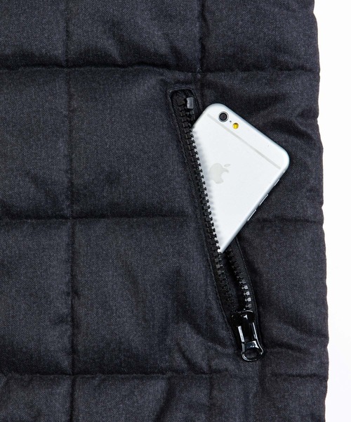 KANGOL(カンゴール)の「KANGOL 別注 2WAY 撥水エコダウンジャケット(ダウンジャケット/コート・メンズ・ブラック/ネイビー/グレー/カモフラージュ/ワイン/チャコール・S/M/L/XL)」の15枚目の写真