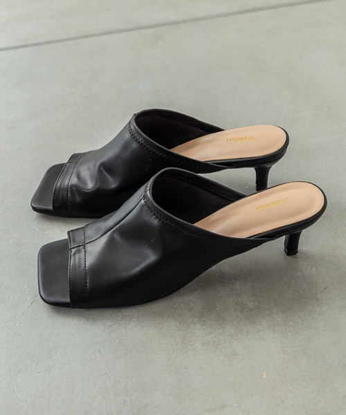 mystic(ミスティック)の「スクエアヒールサンダル(サンダル・レディース・ベージュ/アイボリー/ブラック・36/38/37)」の9枚目の写真