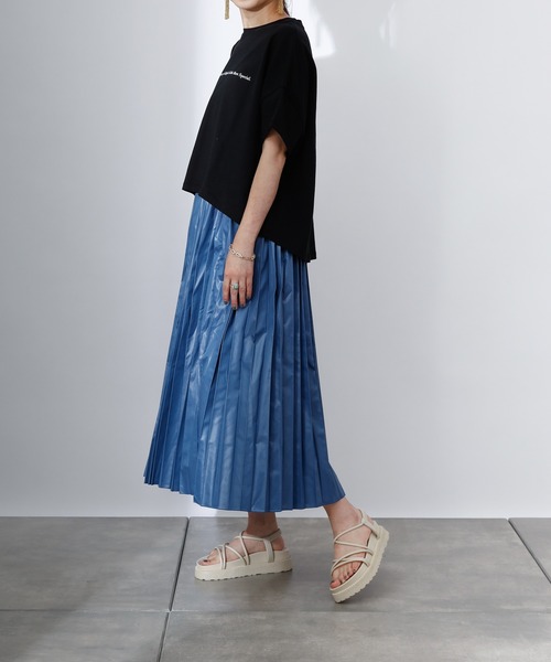チンツ加工プリーツスカート チンツ加工プリーツスカート｜スリーフォータイム｜ショップニュース