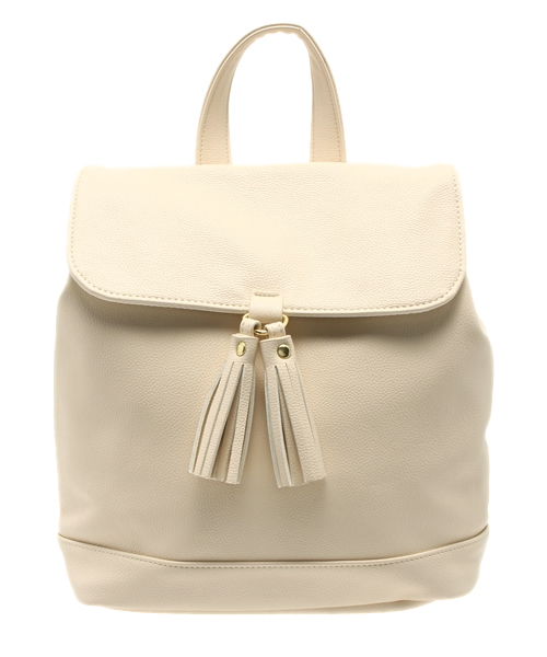 Ray BEAMS（レイビームス）の「【予約】Ray BEAMS / タッセル リュック（バックパック/リュック・レディース・ホワイト/ブラック・ONE SIZE）」の2枚目の写真