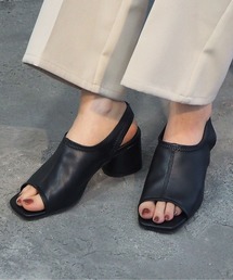 tiptop | 2021SS　スクエアトゥアッパーサンダル(サンダル)