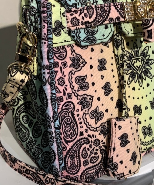 B'2nd（ビーセカンド）の「FKYB/Paisley mini bag ペイズリーミニバッグ（ショルダーバッグ・レディース・ホワイト/ブラック/その他・FREE）」の4枚目の写真
