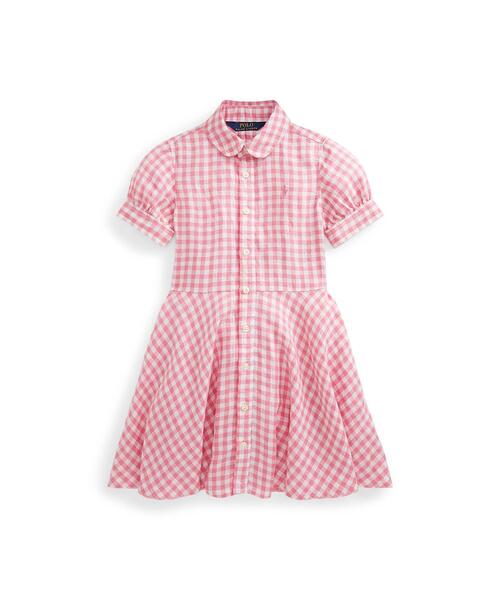 ギンガム リネン シャツドレス ワンピース Polo Ralph Lauren Childrenswear ポロラルフローレンチャイルドウェア のファッション通販 Zozotown