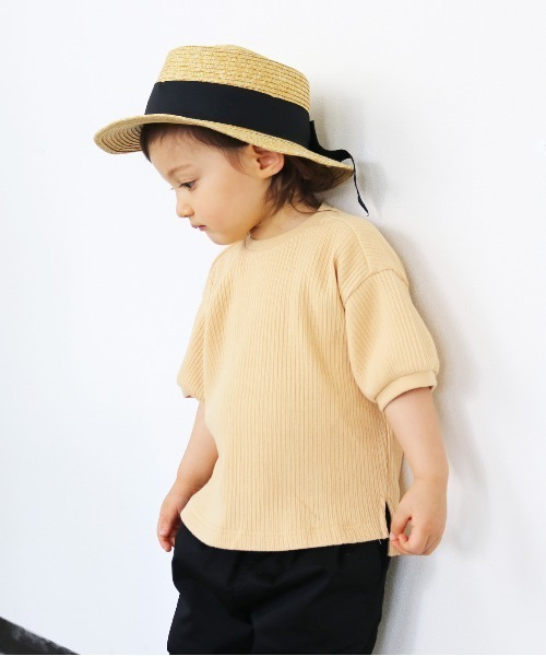 quoti use fith（クゥオティ　ユース　フィス）の「ポークパイ カンカン帽（ハット・キッズ・ブラウン/ブラック・FREE）」の15枚目の写真