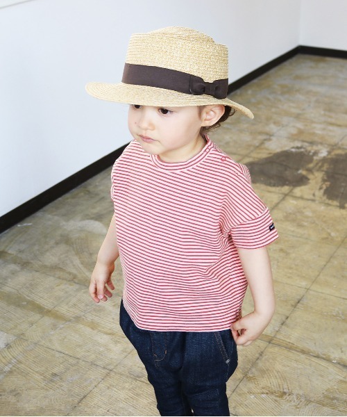 quoti use fith（クゥオティ　ユース　フィス）の「ポークパイ カンカン帽（ハット・キッズ・ブラウン/ブラック・FREE）」の10枚目の写真