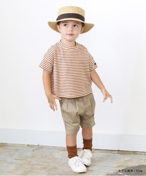 quoti use fith（クゥオティ　ユース　フィス）の「ポークパイ カンカン帽（ハット・キッズ・ブラウン/ブラック・FREE）」の12枚目の写真