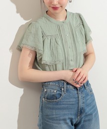 フリル×レース大人ガーリーブラウス