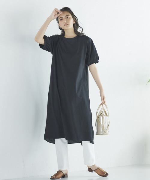 LIPSTAR（リップスター）の「バック布帛ティアードワンピース（ワンピース・レディース・ブラック/ベージュ/カーキ・M）」の14枚目の写真