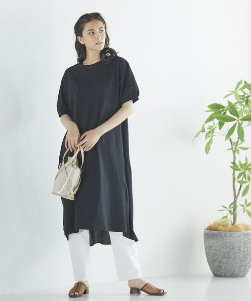 LIPSTAR（リップスター）の「バック布帛ティアードワンピース（ワンピース・レディース・ブラック/ベージュ/カーキ・M）」の17枚目の写真