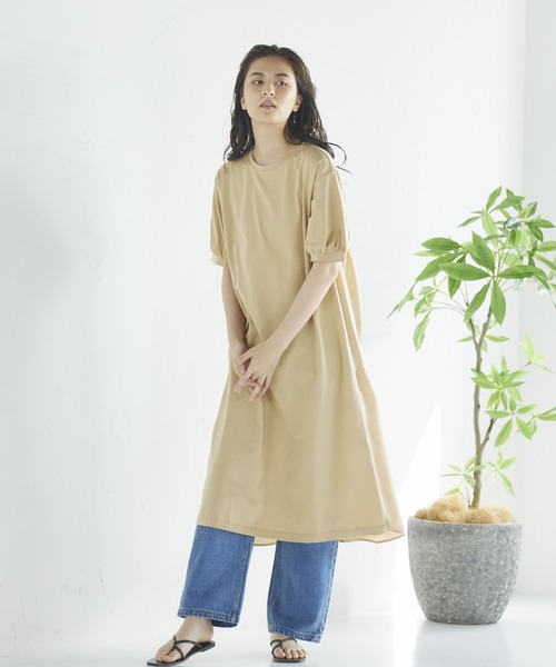 LIPSTAR（リップスター）の「バック布帛ティアードワンピース（ワンピース・レディース・ブラック/ベージュ/カーキ・M）」の10枚目の写真