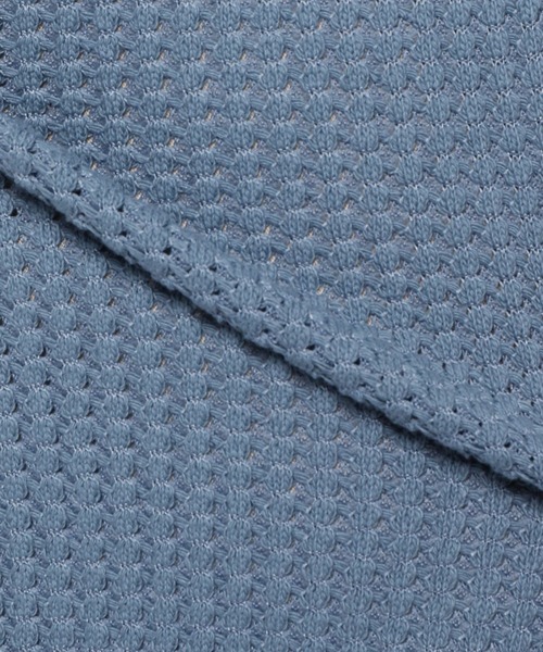 UNSTUDIED（アンスタディード）の「[UNSTUDIED]ヅブワッフルカットオフＴシャツ（Tシャツ/カットソー・メンズ・オフホワイト/ブルー・MEDIUM/LARGE）」の4枚目の写真