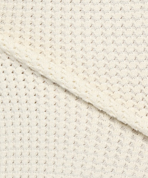 UNSTUDIED（アンスタディード）の「[UNSTUDIED]ヅブワッフルカットオフＴシャツ（Tシャツ/カットソー・メンズ・オフホワイト/ブルー・MEDIUM/LARGE）」の6枚目の写真