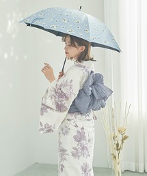 【晴雨兼用傘】PUフローラルプリント 日傘