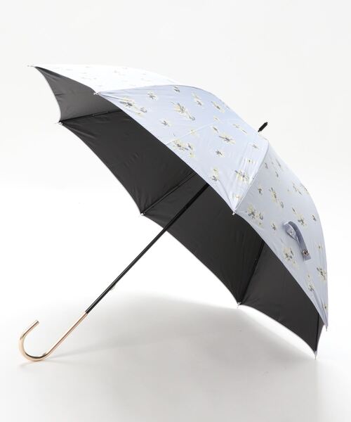 Dita（ディータ）の「【晴雨兼用傘】PUフローラルプリント 日傘（長傘・レディース・サックスブルー/レモンイエロー/ホワイト・FREE）」の7枚目の写真