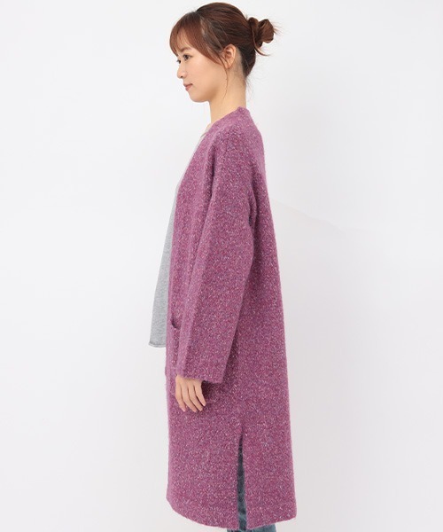 チチカカ（チチカカ）の「スリットニットロング　カーディガン（カーディガン/ボレロ・レディース・ベージュ/カーキ/ピンク・FREE）」の10枚目の写真