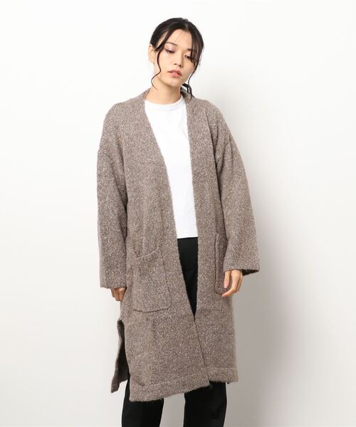 チチカカ（チチカカ）の「スリットニットロング　カーディガン（カーディガン/ボレロ・レディース・ベージュ/カーキ/ピンク・FREE）」の21枚目の写真