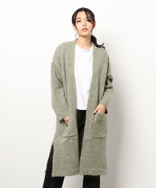 チチカカ（チチカカ）の「スリットニットロング　カーディガン（カーディガン/ボレロ・レディース・ベージュ/カーキ/ピンク・FREE）」の22枚目の写真