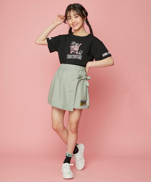 JENNI love（ジェニィラブ）の「袖あきカートモチーフTシャツ（Tシャツ/カットソー・キッズ・ブラック/ピンク/ミント・130cm/140cm/150cm/160cm）」の18枚目の写真
