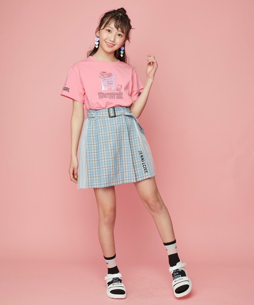 JENNI love（ジェニィラブ）の「袖あきカートモチーフTシャツ（Tシャツ/カットソー・キッズ・ブラック/ピンク/ミント・130cm/140cm/150cm/160cm）」の14枚目の写真