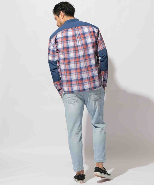 NANGA（ナンガ）の「【NANGA Mt. & Sea】チェックシャツ（シャツ/ブラウス・メンズ・ベージュ/オレンジ/ブルー・MEDIUM/LARGE）」の8枚目の写真