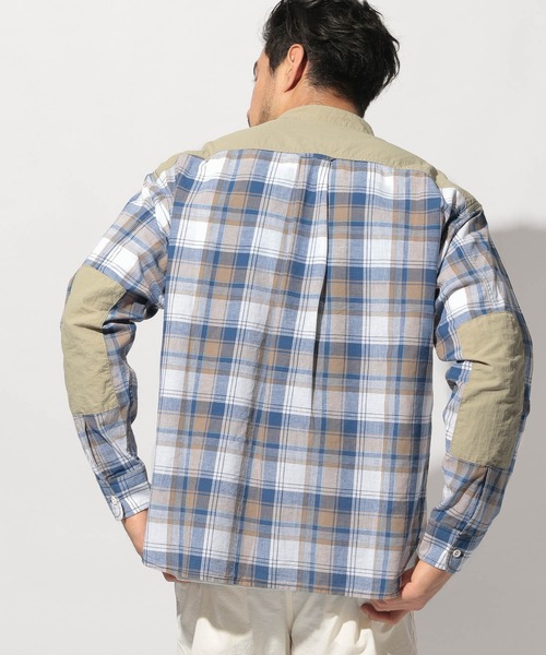 NANGA（ナンガ）の「【NANGA Mt. & Sea】チェックシャツ（シャツ/ブラウス・メンズ・ベージュ/オレンジ/ブルー・MEDIUM/LARGE）」の13枚目の写真