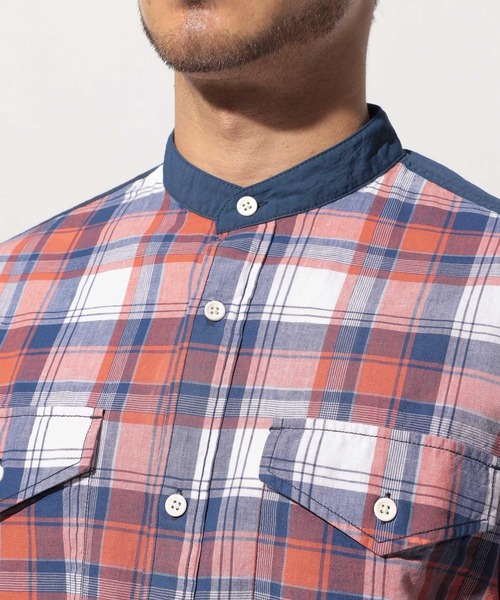 NANGA（ナンガ）の「【NANGA Mt. & Sea】チェックシャツ（シャツ/ブラウス・メンズ・ベージュ/オレンジ/ブルー・MEDIUM/LARGE）」の17枚目の写真