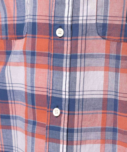 NANGA（ナンガ）の「【NANGA Mt. & Sea】チェックシャツ（シャツ/ブラウス・メンズ・ベージュ/オレンジ/ブルー・MEDIUM/LARGE）」の21枚目の写真