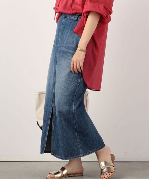 NOLLEY’S（ノーリーズ）の「【RED CARD/レッドカード】Smile デニムスカート（デニムスカート・レディース・インディゴブルー・1/2）」の13枚目の写真