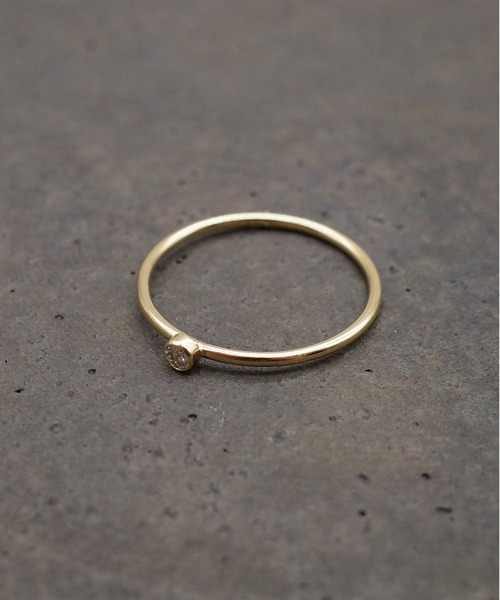 ISOLATION（アイソレーション）の「【ISOLATION / アイソレーション】14KGF CZ Ring / ゴールドフィルド キュービックジルコニアリング（リング・レディース・ゴールド・#9/#11/#13）」の7枚目の写真