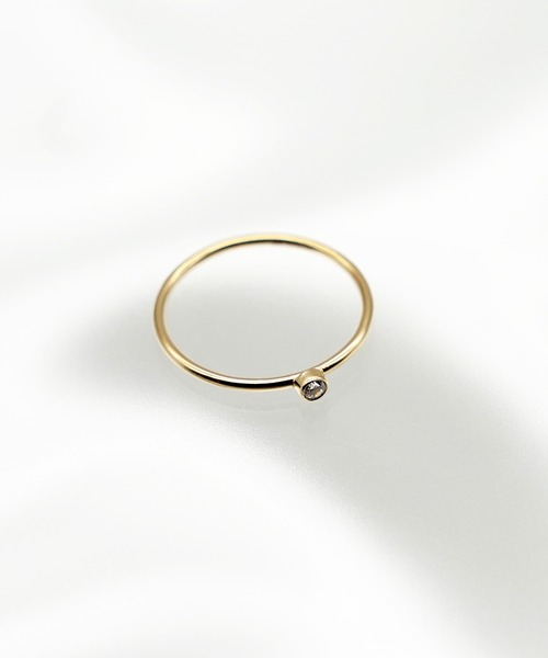 ISOLATION（アイソレーション）の「【ISOLATION / アイソレーション】14KGF CZ Ring / ゴールドフィルド キュービックジルコニアリング（リング・レディース・ゴールド・#9/#11/#13）」の15枚目の写真