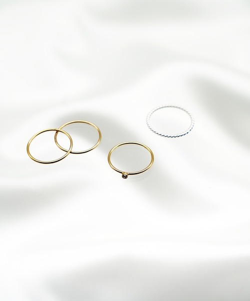 ISOLATION（アイソレーション）の「【ISOLATION / アイソレーション】14KGF CZ Ring / ゴールドフィルド キュービックジルコニアリング（リング・レディース・ゴールド・#9/#11/#13）」の16枚目の写真