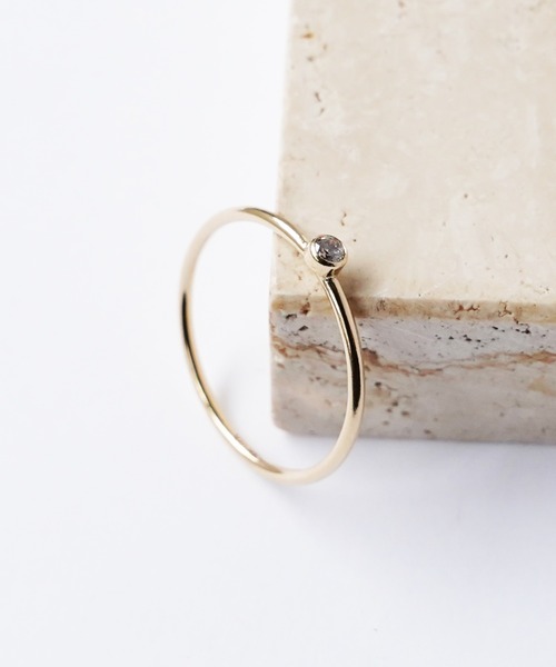 ISOLATION（アイソレーション）の「【ISOLATION / アイソレーション】14KGF CZ Ring / ゴールドフィルド キュービックジルコニアリング（リング・レディース・ゴールド・#9/#11/#13）」の10枚目の写真