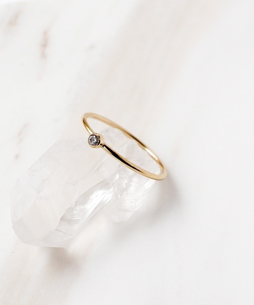 ISOLATION（アイソレーション）の「【ISOLATION / アイソレーション】14KGF CZ Ring / ゴールドフィルド キュービックジルコニアリング（リング・レディース・ゴールド・#9/#11/#13）」の12枚目の写真