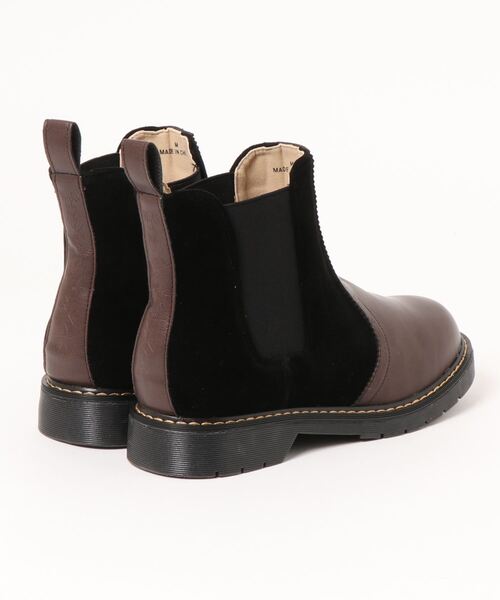 チチカカ(チチカカ)の「サイドゴアショートブーツ(ブーツ・レディース・ブラウン/グレー・MEDIUM/LARGE)」の4枚目の写真