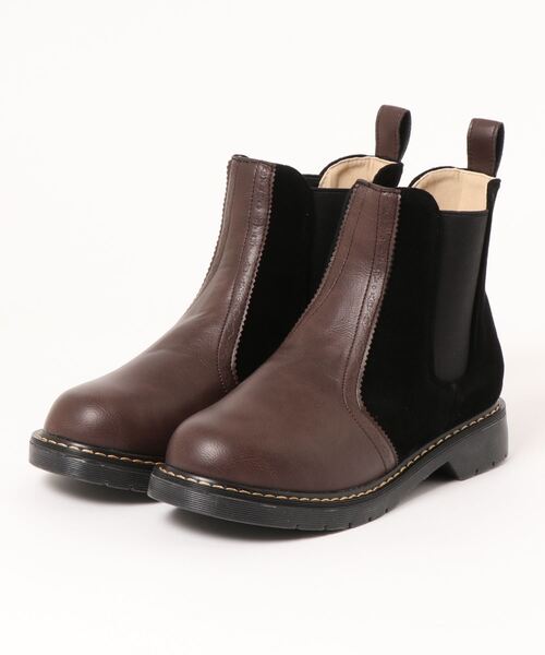 チチカカ(チチカカ)の「サイドゴアショートブーツ(ブーツ・レディース・ブラウン/グレー・MEDIUM/LARGE)」の9枚目の写真