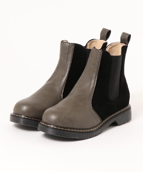 チチカカ(チチカカ)の「サイドゴアショートブーツ(ブーツ・レディース・ブラウン/グレー・MEDIUM/LARGE)」の10枚目の写真