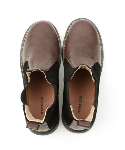 チチカカ(チチカカ)の「サイドゴアショートブーツ(ブーツ・レディース・ブラウン/グレー・MEDIUM/LARGE)」の11枚目の写真