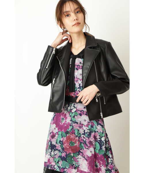 JILL STUART（ジルスチュアート）の「◆エディスライダースジャケットブルゾン（ライダースジャケット・レディース・ブラック/ブラウン・SMALL/MEDIUM）」の21枚目の写真