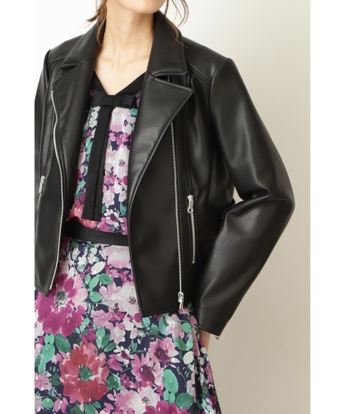 JILL STUART（ジルスチュアート）の「◆エディスライダースジャケットブルゾン（ライダースジャケット・レディース・ブラック/ブラウン・SMALL/MEDIUM）」の18枚目の写真