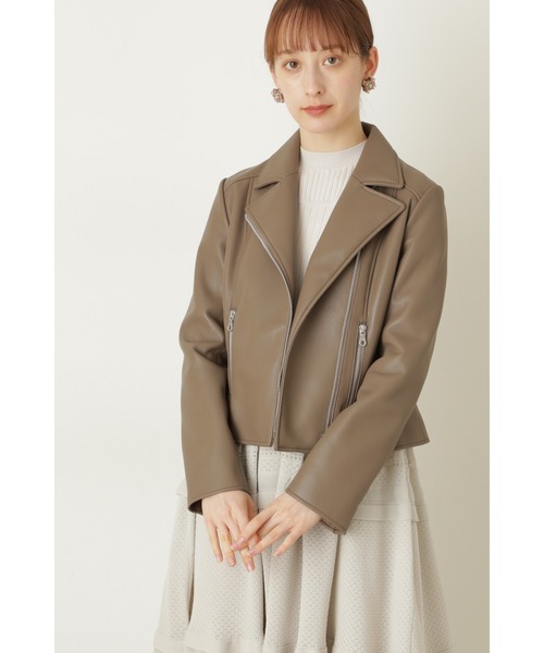 JILL STUART（ジルスチュアート）の「◆エディスライダースジャケットブルゾン（ライダースジャケット・レディース・ブラック/ブラウン・SMALL/MEDIUM）」の17枚目の写真